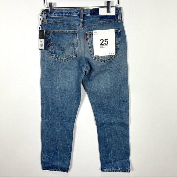 RE/DONE Crop Low Slung Jeans Reconstructed Levi’s - Picture 10 of 16